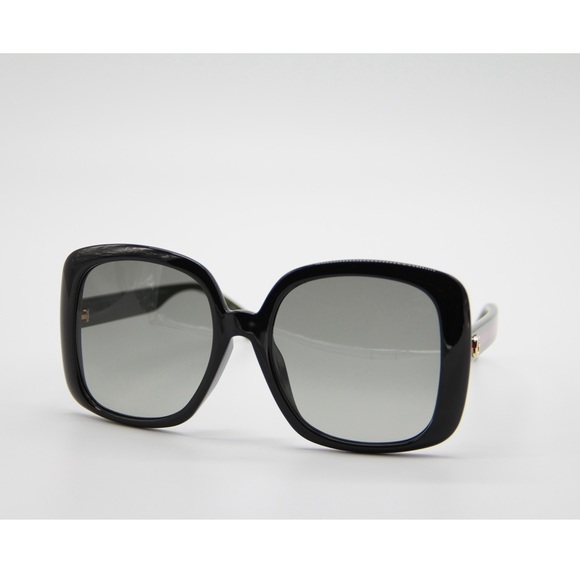 NEW GUCCI GG0714SA 001 SQURE BLACK GREY SUNGLASSES GUCCI - Picture 4 of 13